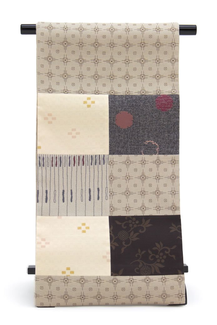 SOUBIEN] (ソウビエン) 袋帯 未仕立て 和工房あやぎぬ 濃茶 ブラウン