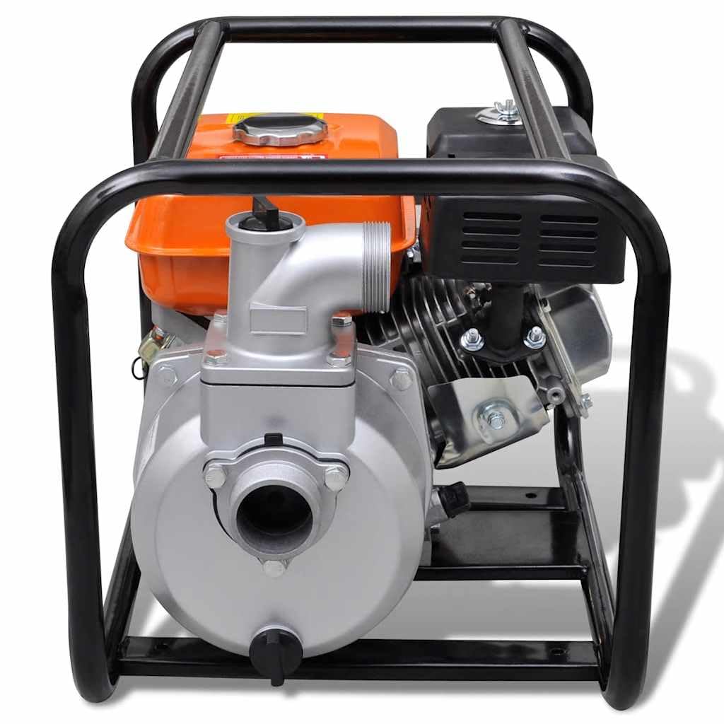 vidaXL Bomba para Sacar Agua con Motor de Gasolina 4800 W Metal Naranja Negro