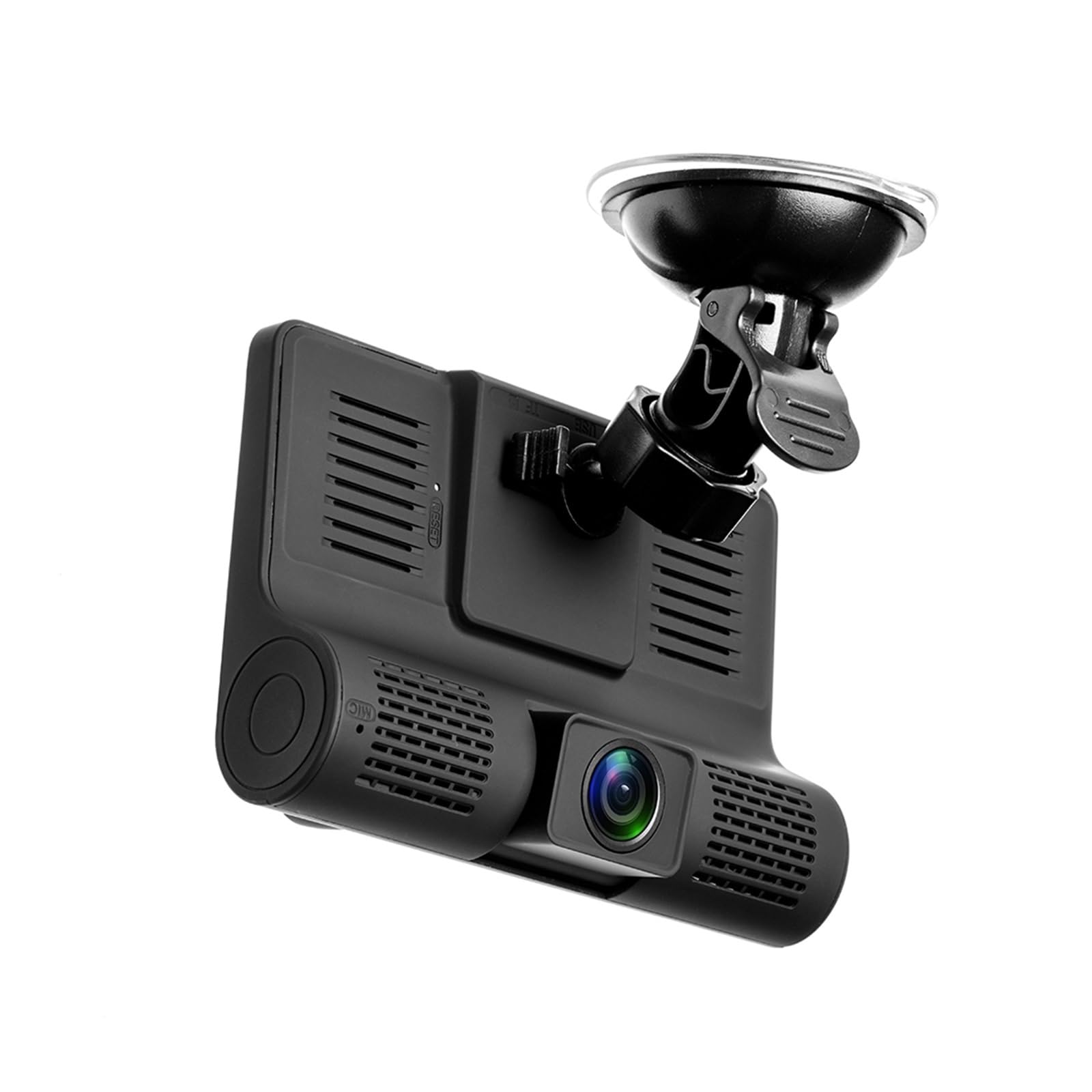 Wideorejestrator samochodowy 3 kamery 4,0 cala kamera na deskę rozdzielczą rejestrator wideo rejestratory z 3-drożnymi kamerami Nagrywanie W RozdzielczośCi Ultra Hd(Buck Line-3 Cameras,None)