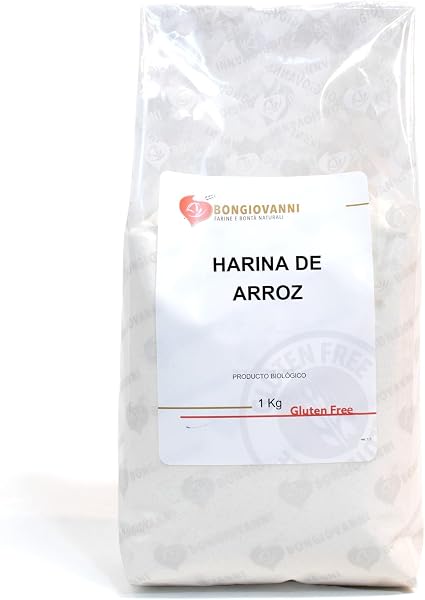 BONGIOVANNI FARINE E BONTA' NATURALI Farine de riz 1Kg BIO sans gluten 1.00 kg - 2