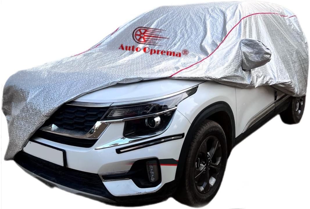 Auto Oprema Waterproof and 3 Layer with Cotton Lining | Scratch Proof Magic Metallic Silver with Mirror Compatible with MG ZC EV Car Bumper to Bumper Accurately.