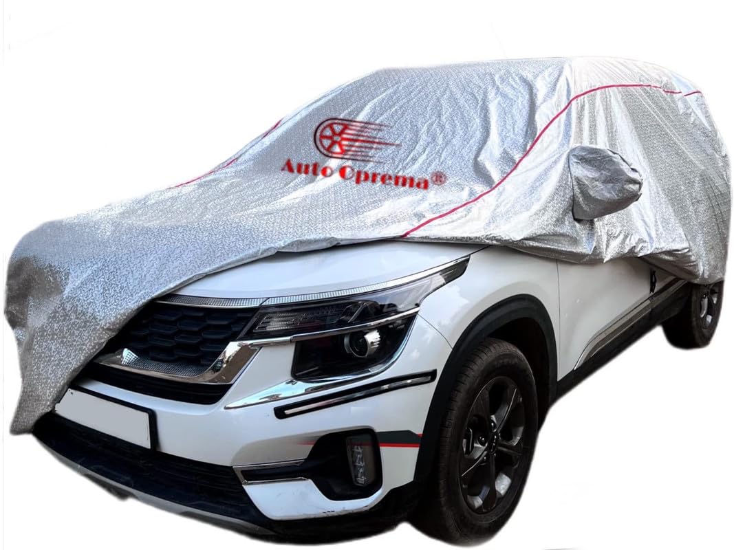 Auto Oprema Waterproof and 3 Layer with Cotton Lining | Scratch Proof Magic Metallic Silver with Mirror Compatible with MG ZC EV Car Bumper to Bumper Accurately.