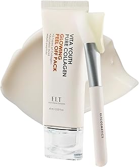 ELT Pure Collagen Peel Off Wrapping Facial Mask Pack with Silicone Brush (60 ml / 2.02 fl.oz) Hydrating face mask Korean Skincare