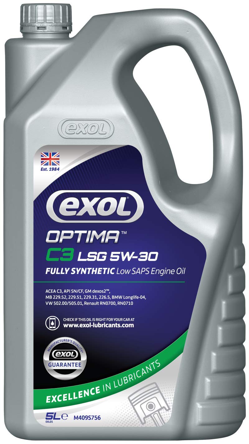 Optima C3 LSG 5W-30, Fully Synthetic Low Saps Engine Oil, 5 Litre
