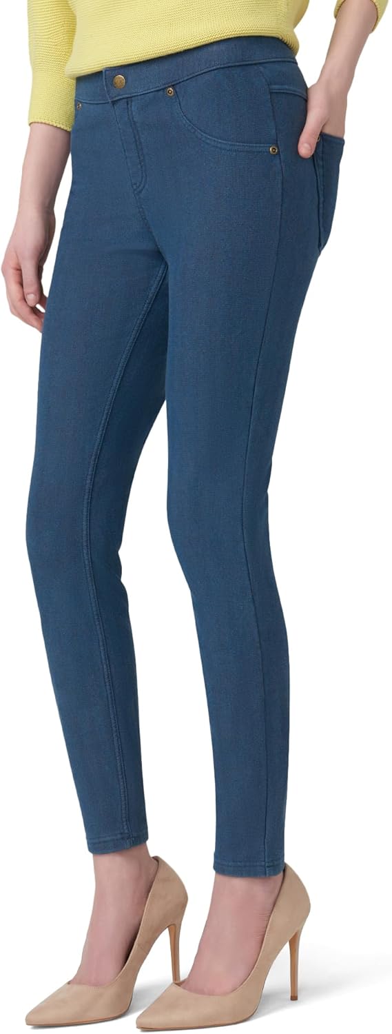 Hue Womens Ultra Soft Fleece Lined Denim Leggings - Image 3