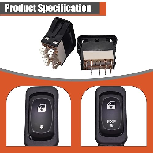 Miniatura 5 de labwork Interruptor de control de la ventana lateral izquierda del conductor y del pasajero derecho para Columbia Century 2001-2011 A0630769027