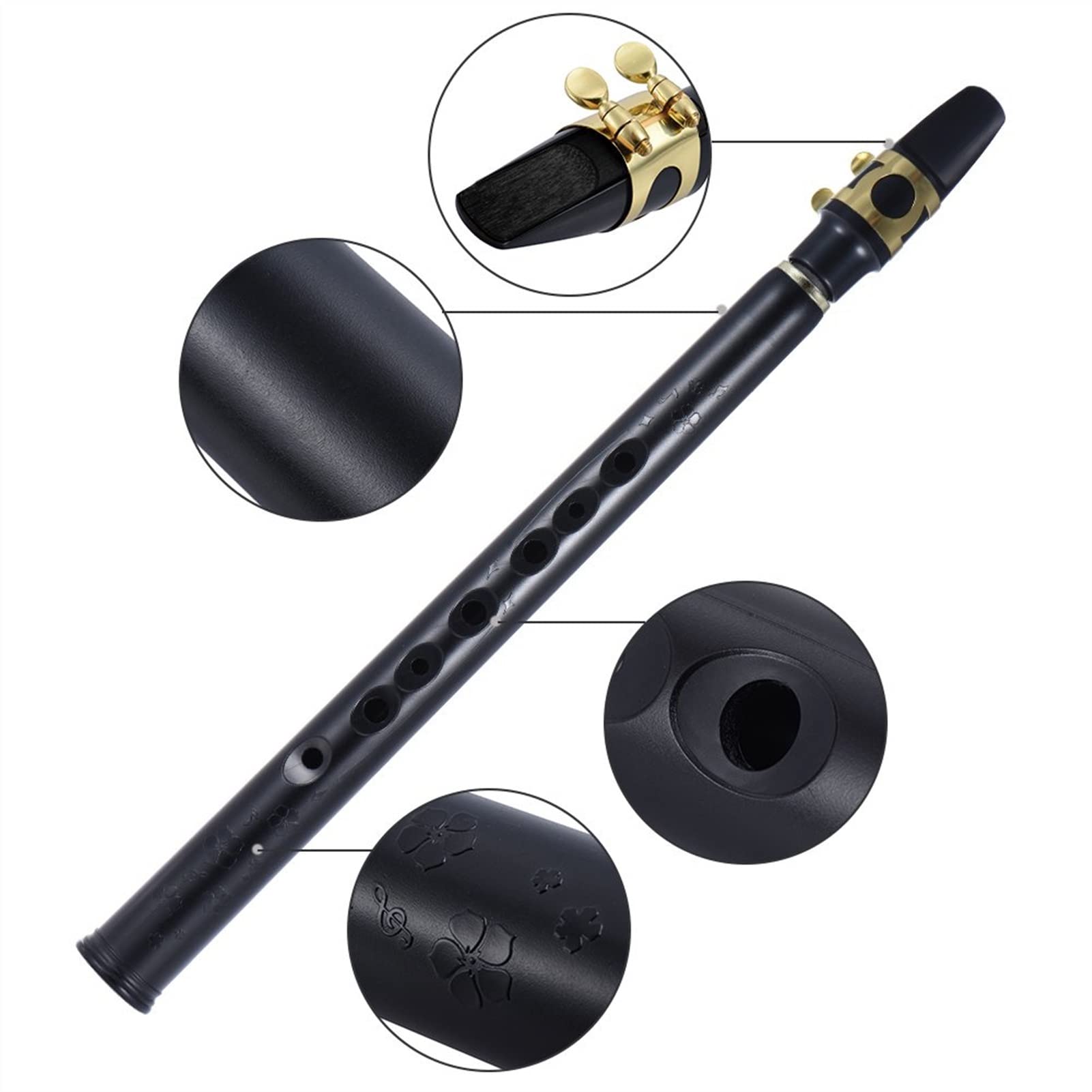 Mini Tascabile Sassofono Bb In ABS Con Bocchini Per Contralto 10 Pezzi Borsa Per Il Trasporto Di Ancia Strumento A Fiato Kit principianti sax