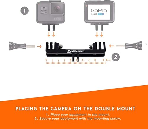 Miniatura 2 de Accesorios de adaptador de montaje con adaptador de trípode tornillos de pulgar y clip de teléfono para GoPro Hero 12 11 10 9 8 7 6 5 4 3 3+ 2 1