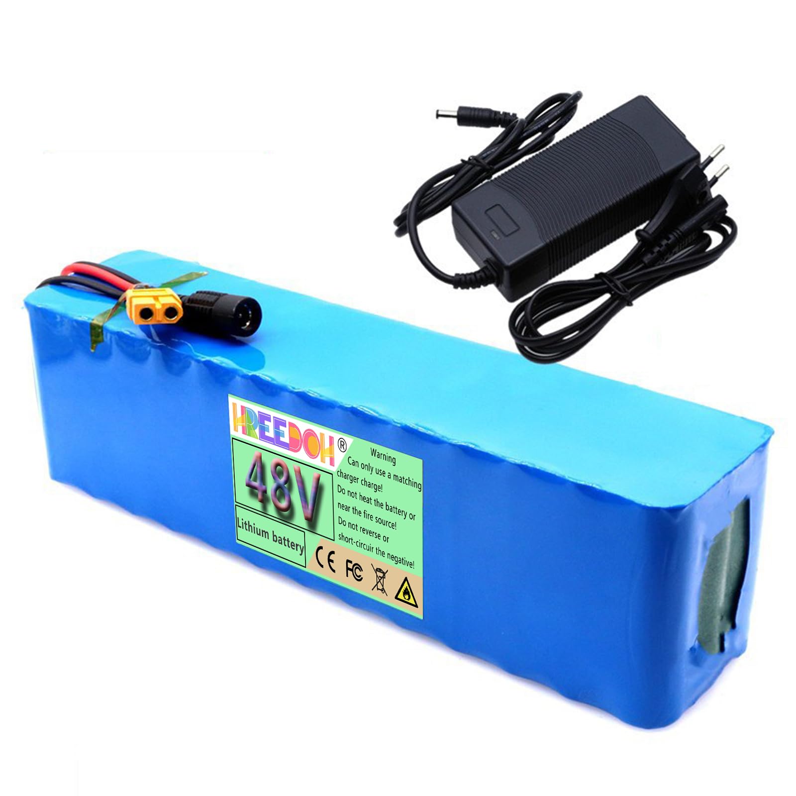 Akumulator litowo-jonowy 36 V 8 Ah 10 Ah 12 Ah Akumulator litowo-jonowy zamienny do silników 250 W 350 W 450 W z ładowarką i płytką zabezpieczającą BMS