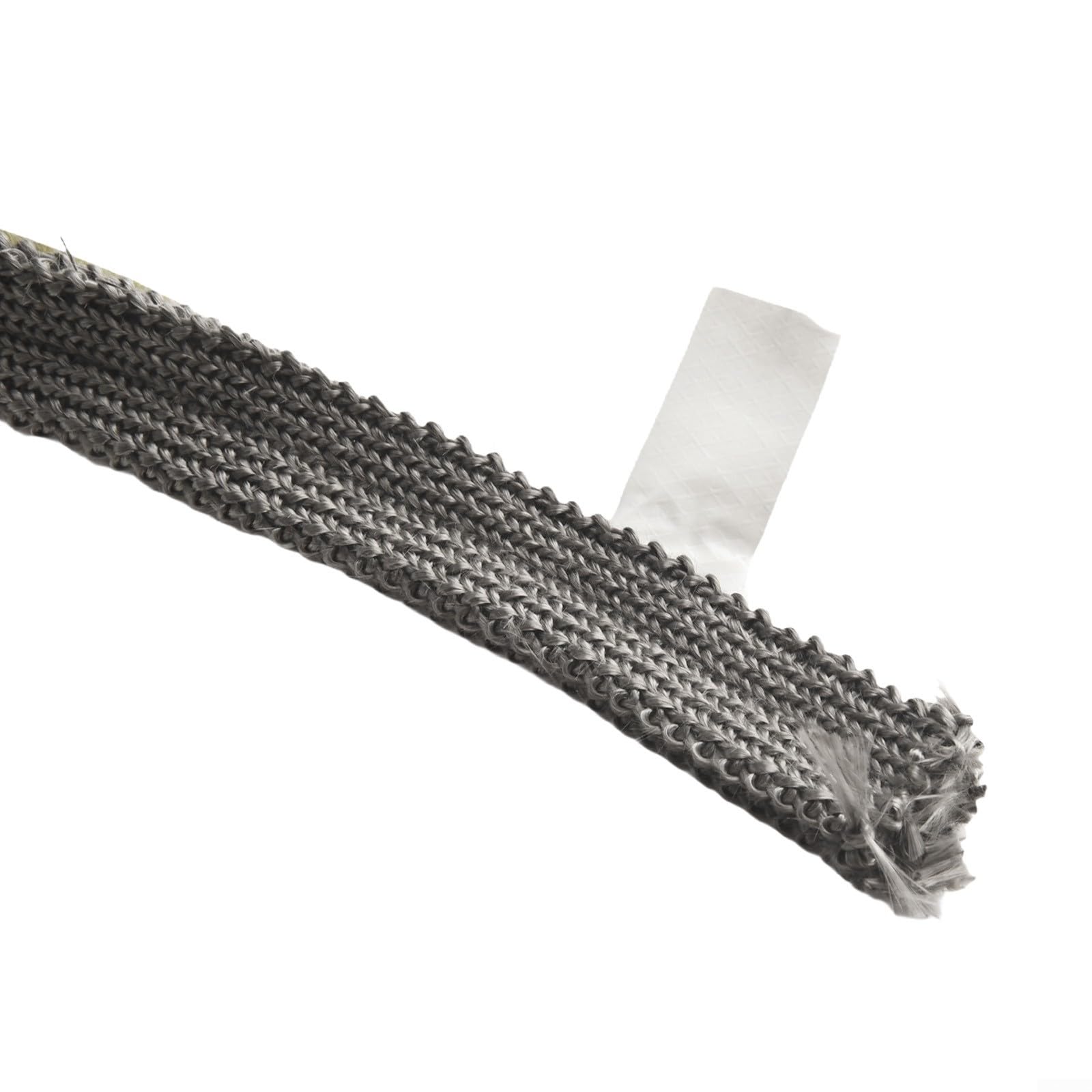 Guarnizione in corda di vetroresina, Corda for bruciatore di legna, in fibra vetro, for guarnizione della stufa a pellet, nera, 6 mm x 200 cm, larghezza 15-25(6mm*20mm*2m)
