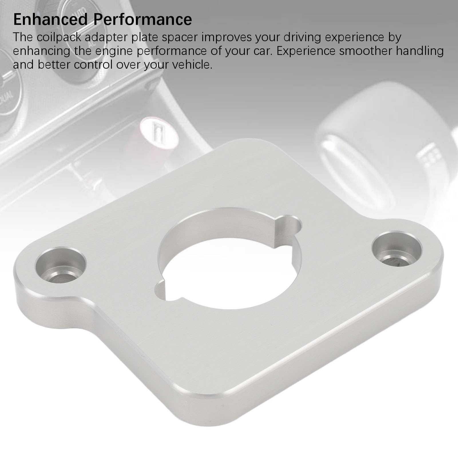 Luocute Billet D'espacement de Plaques D'adaptation de Paquet de Bobine, Billette D'espacement de Plaque D'adaptateur de Performance Améliorée en Métal de Plaque D'adaptateur de Paquet