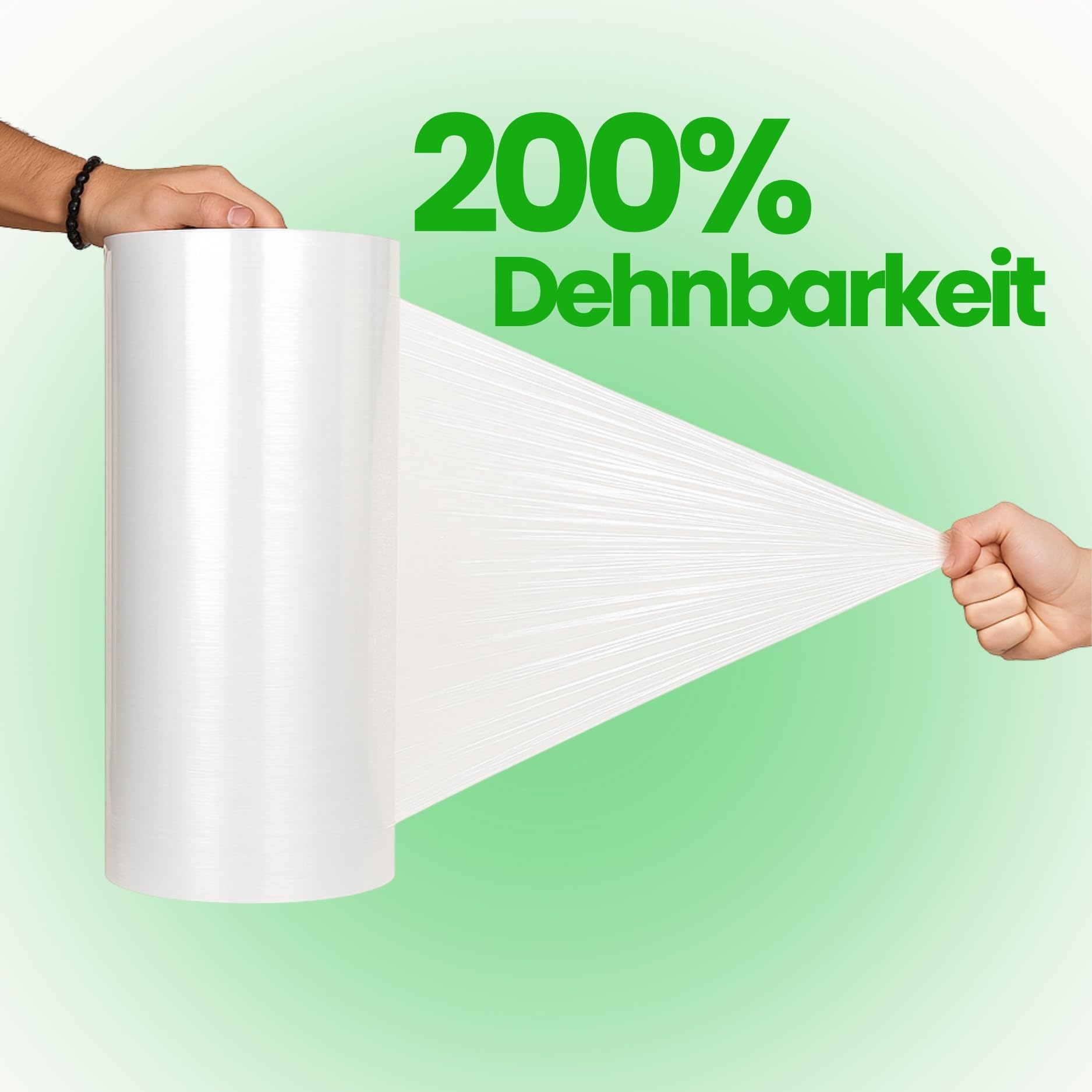 Stretchfolie transparent 500mmx1512m 17,5 kg Automatenstretchfolie