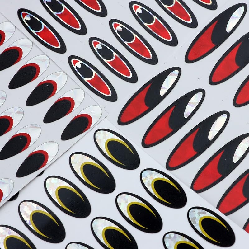 400 piezas 3D ojos holográficos adhesivos para señuelos miniatura 5