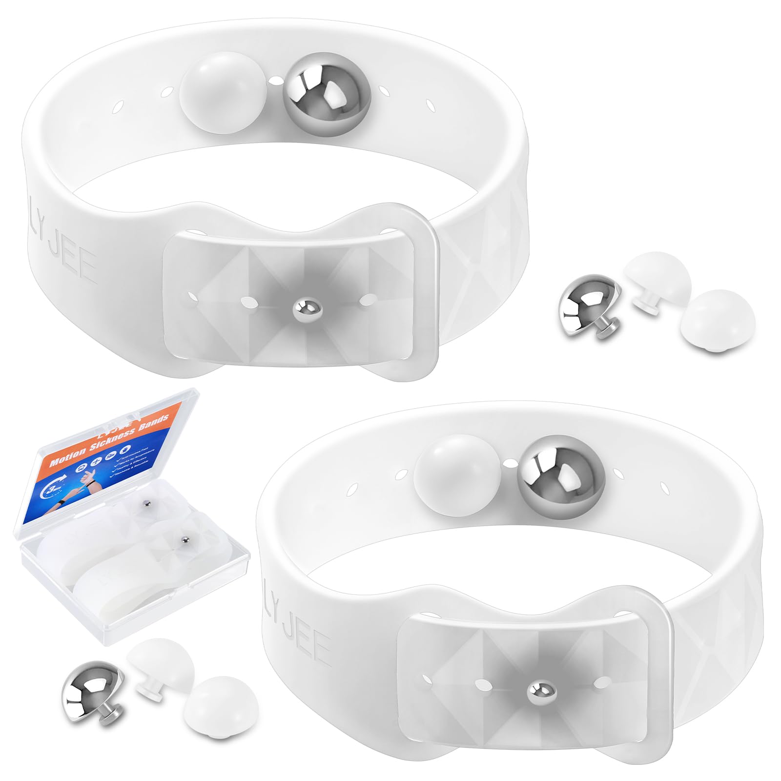 LYJEEMotion Sickness Bands for Adults and Kids Nausea Relief for Pregnant Women Seasickness Wristband for Cruise Ship Essentials