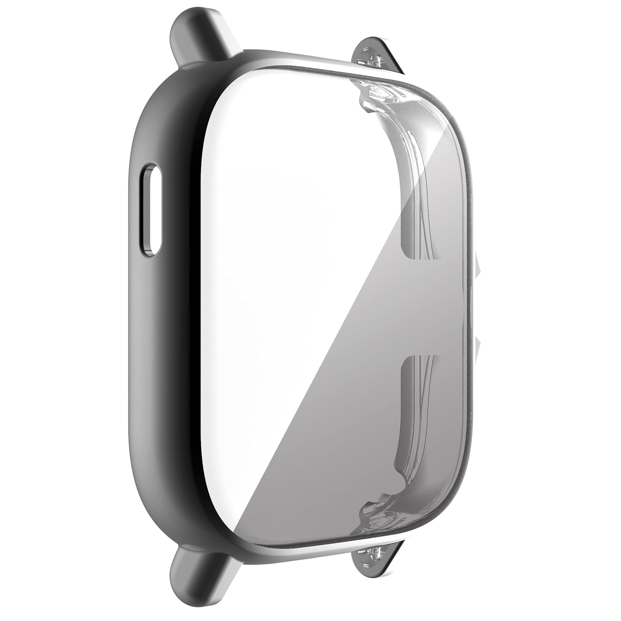 Compatibile con Amazfit GTS 2 Smartwatch Case Cover Ultra Sottile TPU 360° Pellicola Protettiva Full Bumper Impermeabile Antiurto per Amazfit GTS 2 (Nero