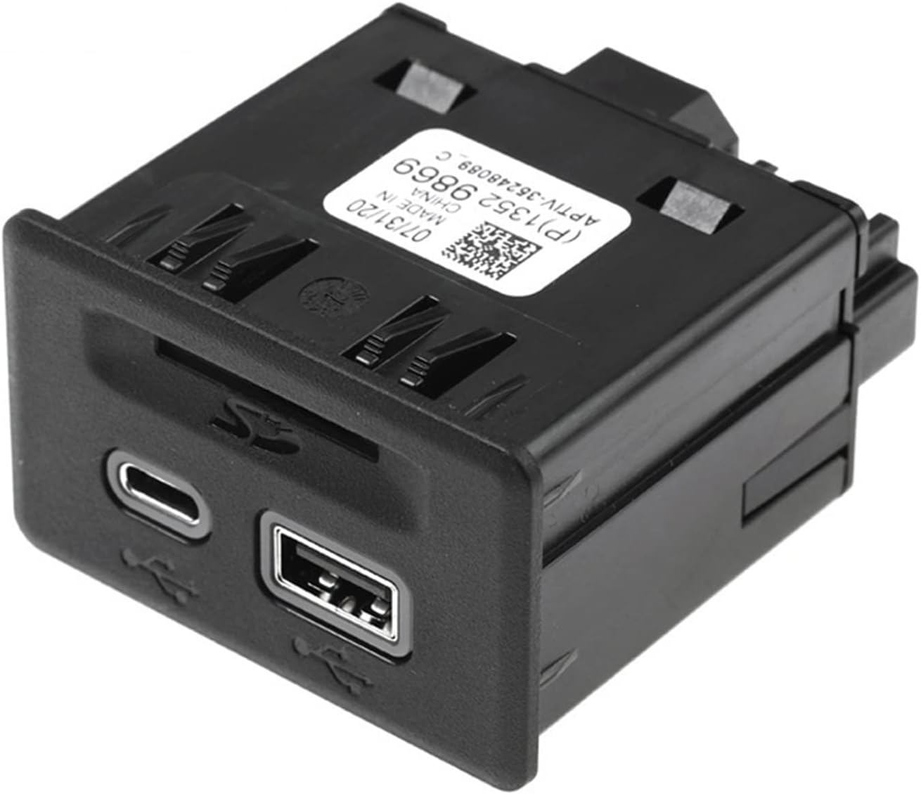 USB AUX Port Adapter USB-C SD Card, for Sierra, for Silverado 1500 2019 13529869 13525431 Car Usb Charging Port Module