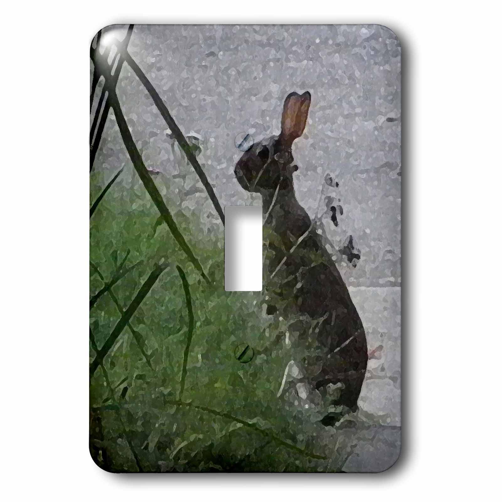 Interrupteur à bascule lapin marron durable et facile à nettoyer pour mur et chambre