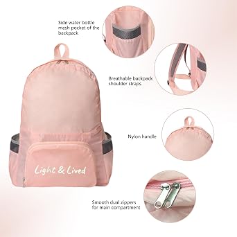 30L Foldable Backpack, Water-Resistant Dual-Mode Versatility Travel Rucksack for Men & Women– Lightweight Backpack for Daily Use & Outdoor Camping