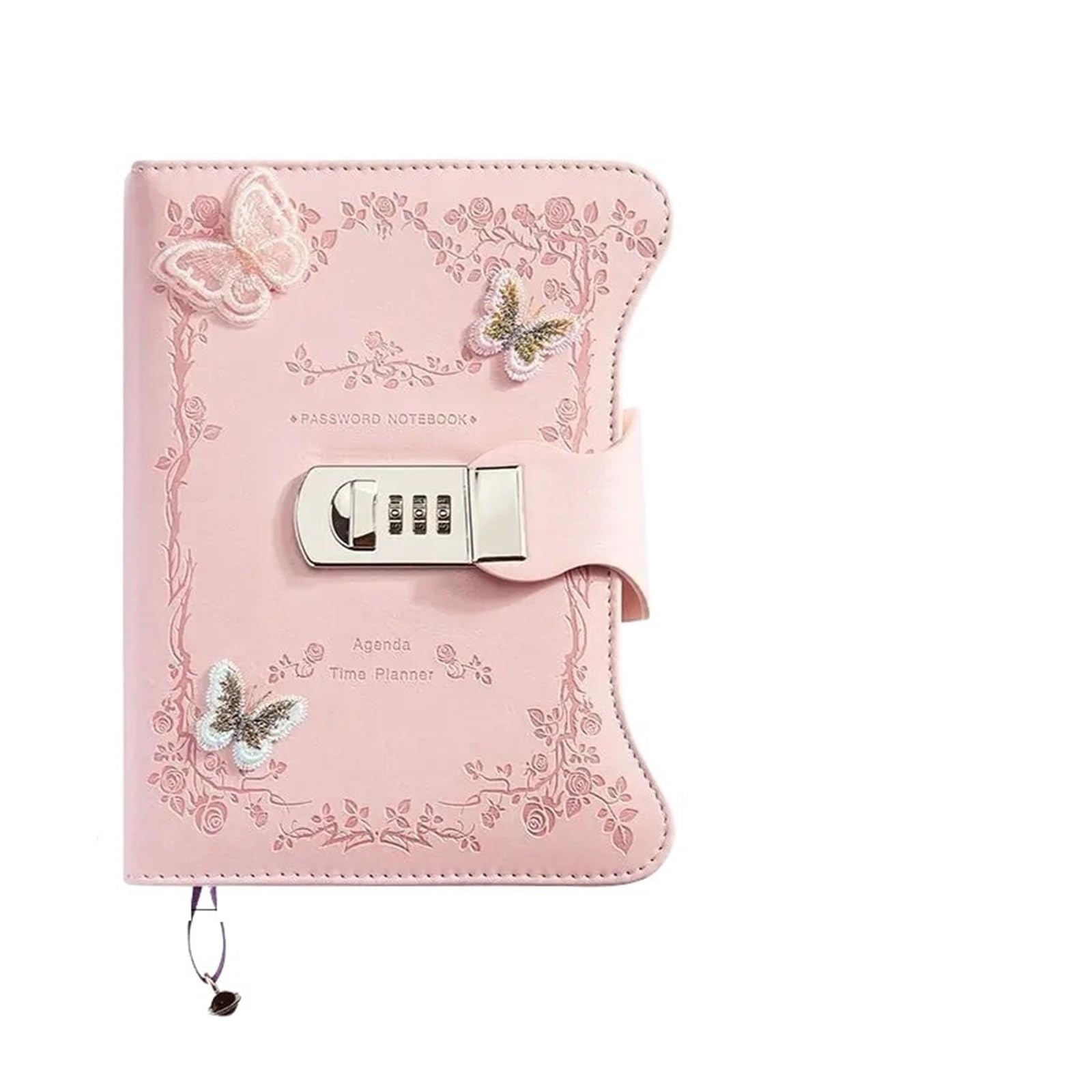 Tagebuch Mit Schloss A5 Retro-Passwort-Notizbuch mit Schloss, Tagebücher, verdicktes Hand-Ledger-Handbuch, Studenten-Notizblock, Tagebuch, Bindemittel, Schreibwaren, Geschenk(E-135x200mm-grid)