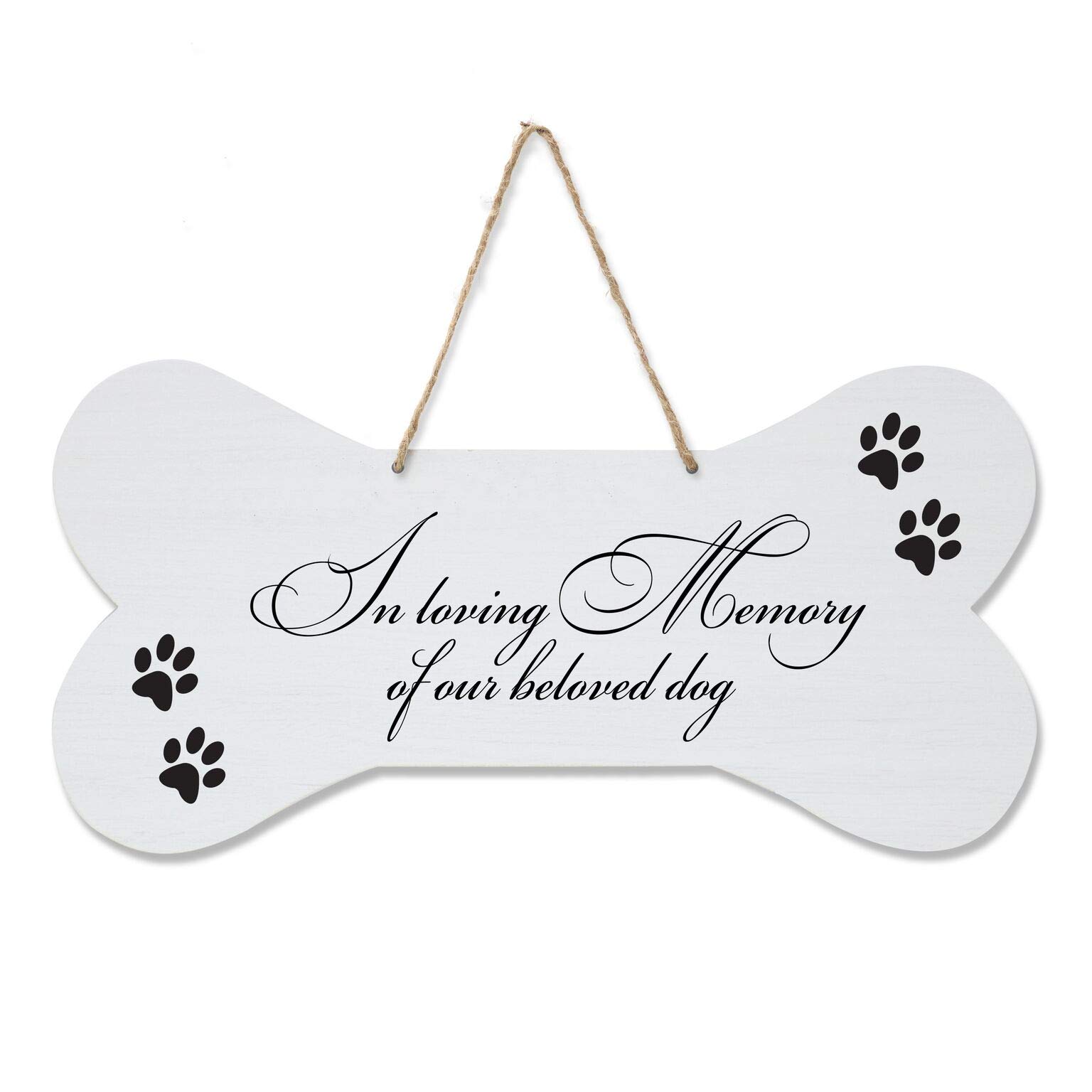 LifeSong Milestones Personalized Memorial Dog Bone Wall Sign in Loving Memory Sympathy Gift for Loss of Pets Remembrance Gift for Pet Lovers 8