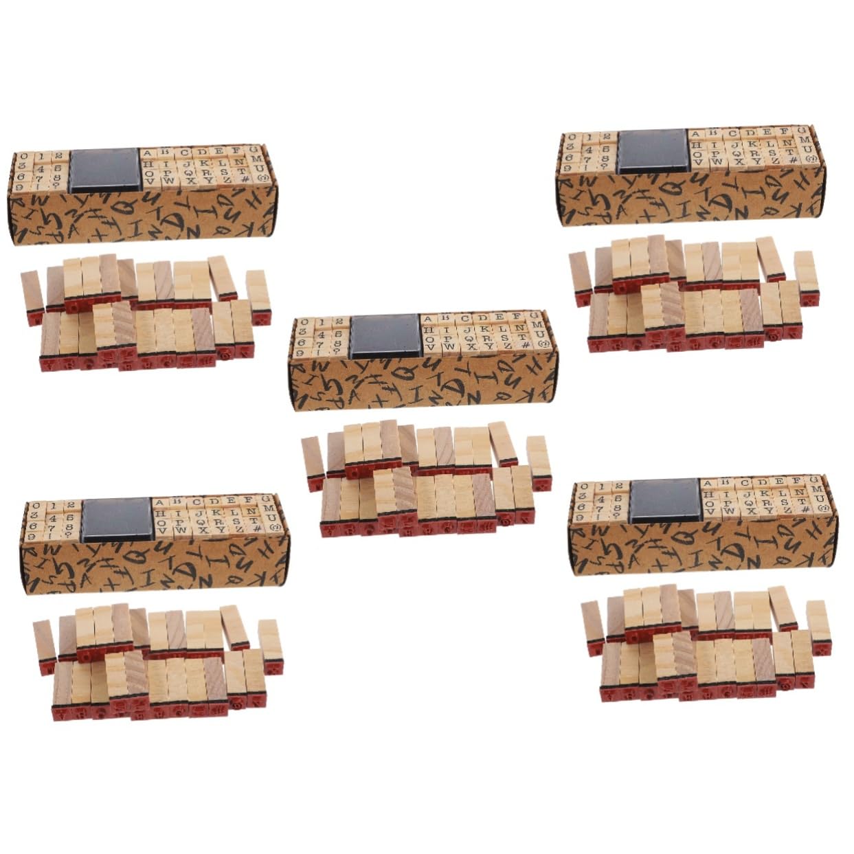 200pezzi Timbri Retro Per Timbri Scrapbooking e Te Per Etichette e Biglietti Handmade