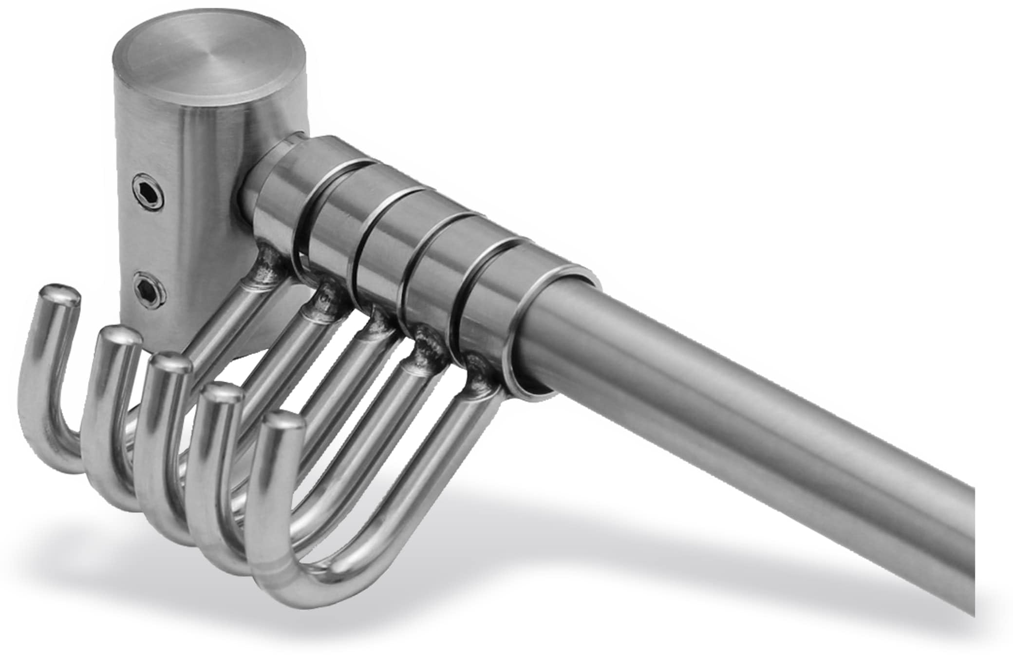 Pollin-Choice - Ganci da cucina in acciaio INOX, 10 pezzi