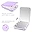 WOBSION Small Mirror with Lights,LED Compact Makeup Mirror,1x/3x Mini Travel Mirror with Magnification,Portable for Purse,Pocket,Gifts for Girls,Purple