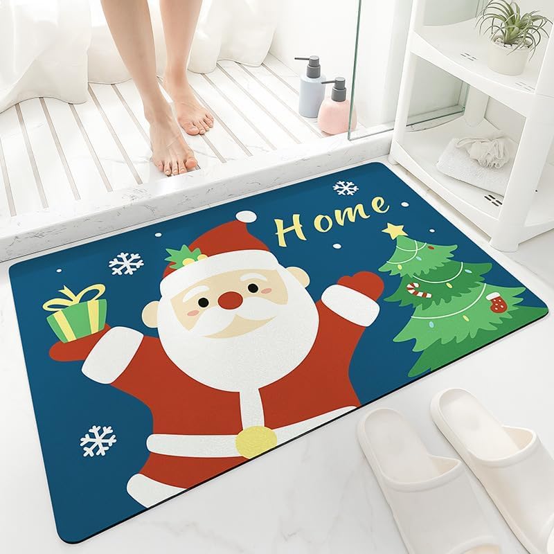 Tapis de douche super absorbant en pierre diatomite sèche rapide 50x80cm