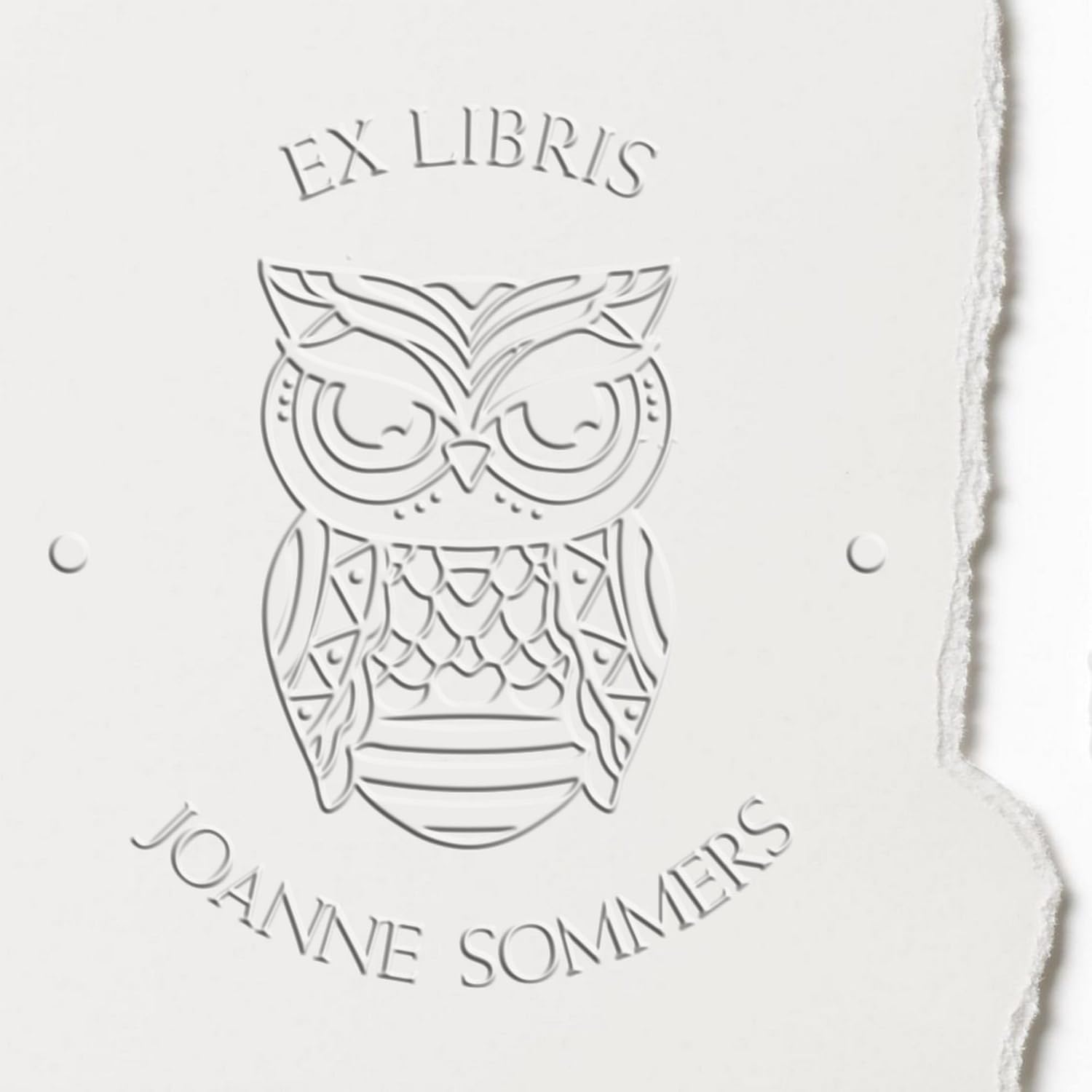 Customized Personal Library Embossed Stamp, Soft Creative Classroom Book Name Seal Press, 1-5/8 Size, Belongs to Embossing Seal, Ideal for Booklovers, Rubberized Grip for Comfortable Use, Unique