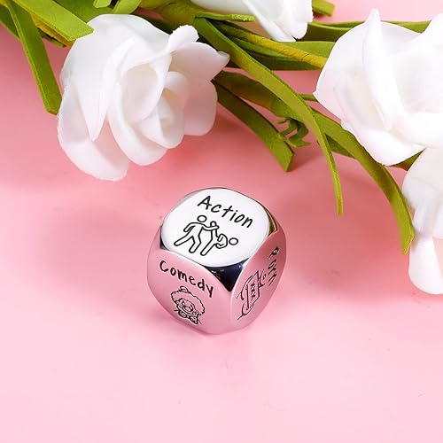 Miniatura 2 de Dados de película para decidir de película para amantes de la película dados divertidos para citas noche de película 11 año matrimonio aniversario