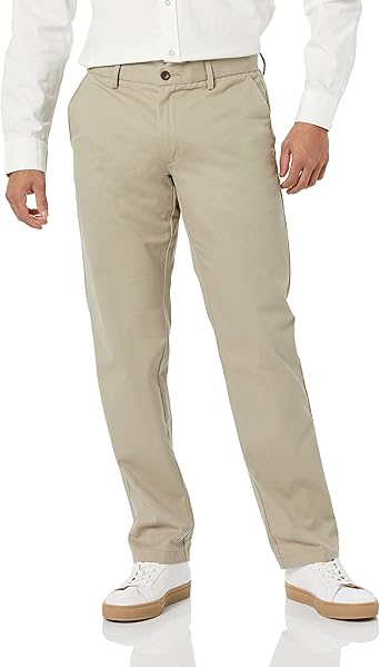Amazon Essentials Mens Straight-Fit Wrinkle-Resistant Flat-Front Chino Pant