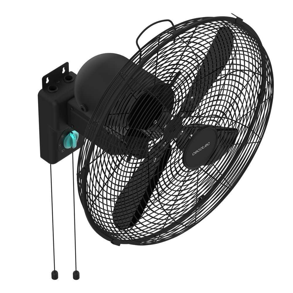 Cecotec EnergySilence 4500 Power Wall Black Wandventilatoren 50W 30 cm 4 Klingen 3 Geschwindigkeiten