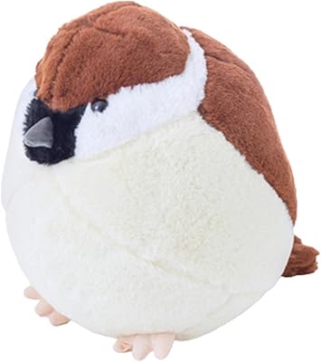 TOOYFUL Adorable Plush Sparrow Toy Pillow Stuffed Animals for Living Room Bedroom Office Sofa Gifts Age 3+ , S