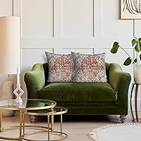 Vista 7 de WWH Juego de 2 fundas de almohada bohemias de 20 x 20 pulgadas, fundas de almohada decorativas para sofá, sala de estar, cama, funda de almohada