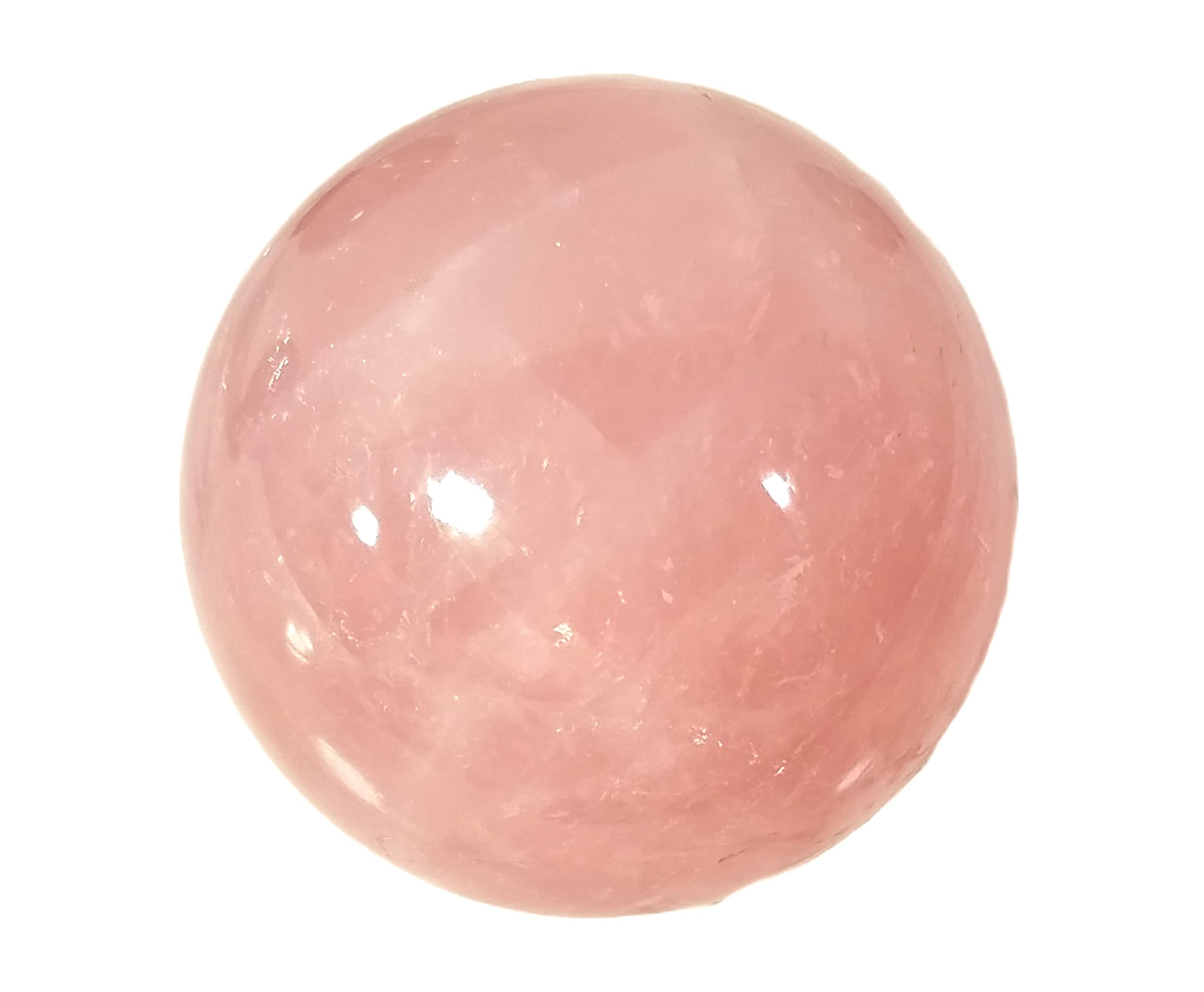 EAGemsGemstone Ball of Rose Quartz, a Polished Crystal Stone Sphere, APX 2 1/4 Inch with Pink Color, a Unique Gift for Home or Office