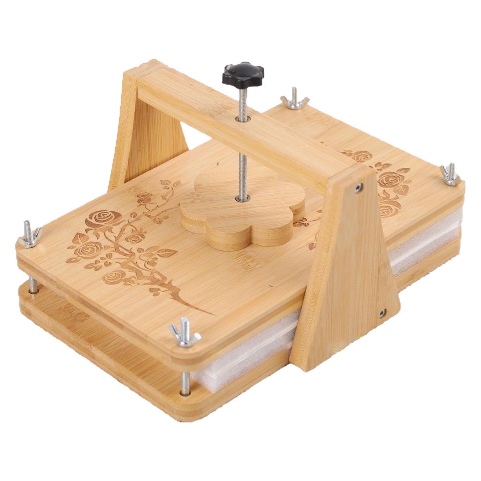 Set di Presse per Fiori in Legno con Struttura di Montaggio Rotante E Stabile.