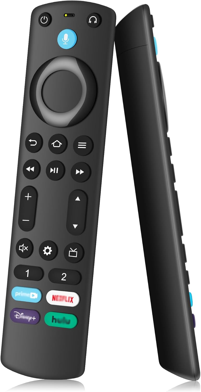 Product image of Voice Replacement Remote Control for Fire-TV-Stick(2nd and 3rd gen)/Lite/4K/4K Max/TV Cube and Compatible with Insignia/Toshiba/Pioneer Fire Smart TV