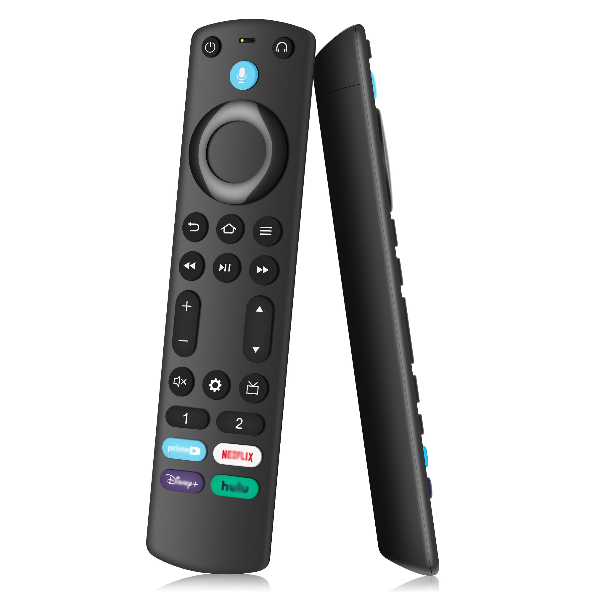 Voice Replacement Remote Control for Fire-TV-Stick(2nd and 3rd gen)/Lite/4K/4K Max/TV Cube and Compatible with Pioneer/Hisense Smart TVs
