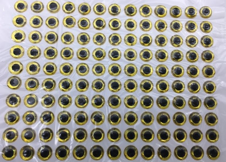 300 piezas de ojos 3D para pesca, accesorios DIY miniatura 7