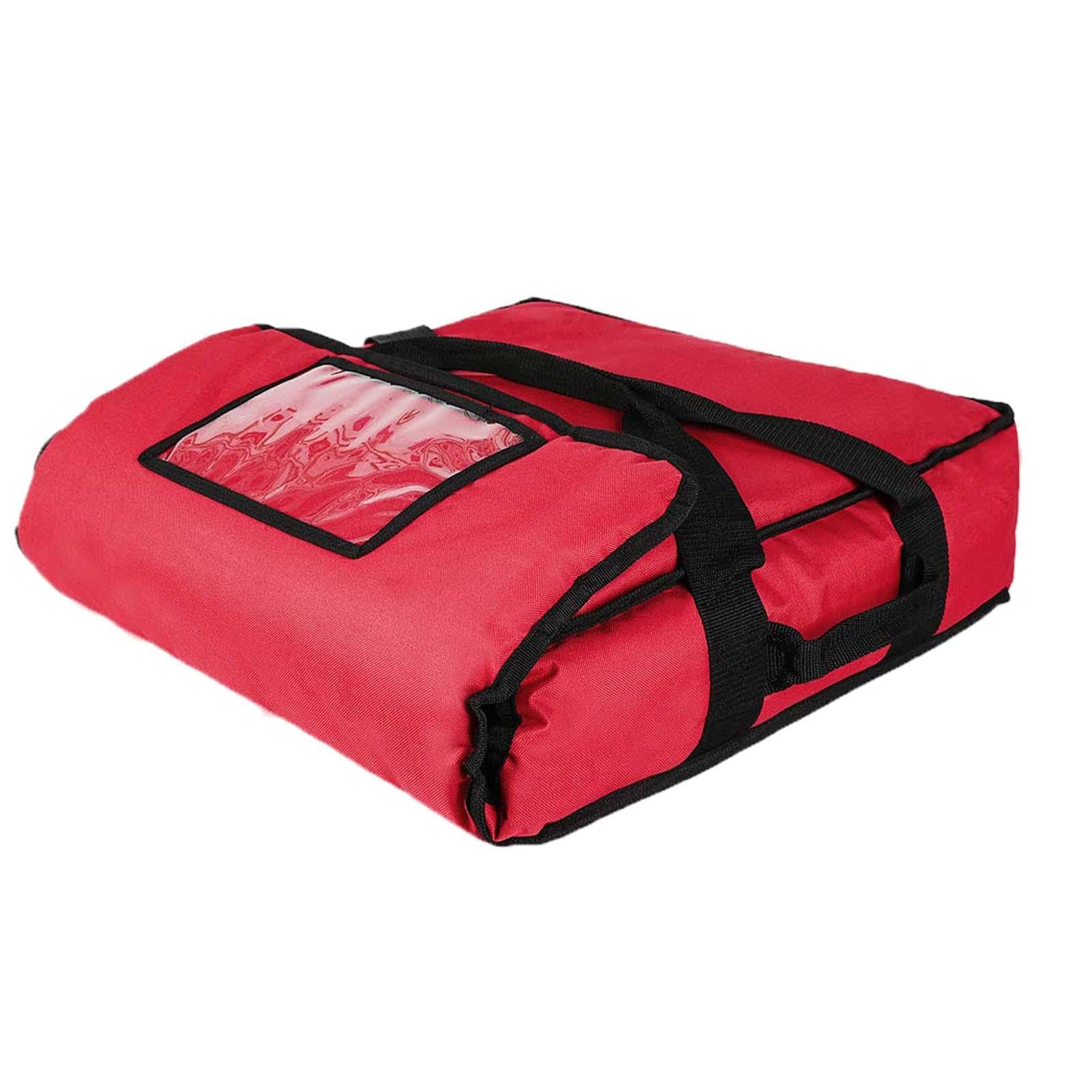 Torba na pizzę Develivey torba izolacyjna do profesjonalnego cateringu podróżna czerwona 50 x 50 x 25 cm