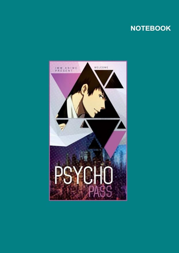 Notebook PsychoPass Anime Lined Pages, 8.27 x 11.69 (International