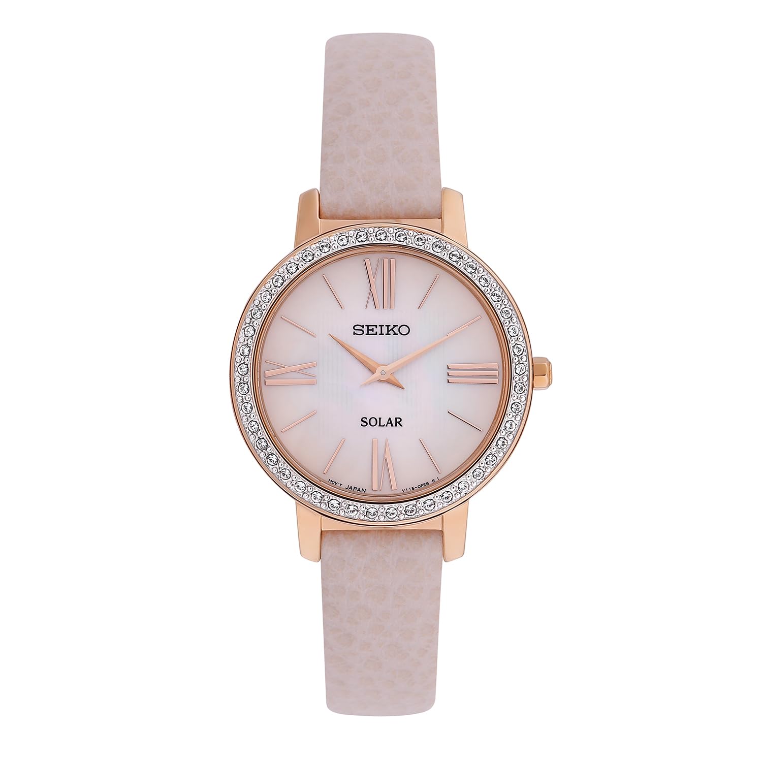 Seiko Pink Quartz Watch, Rhinestone Bezel, Ladies (B0D46SC5XY) Amazon Price History, Amazon Price Tracker