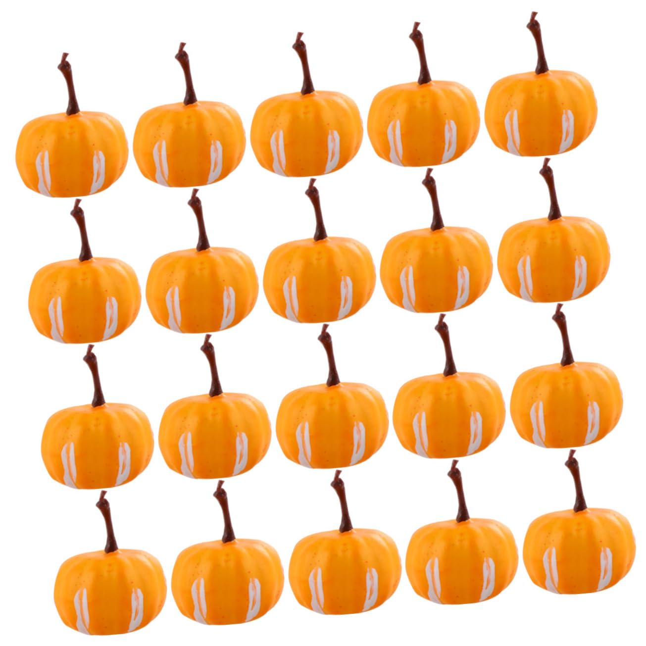 PRETYZOOM 60pezzi Mini Zucche Artificiali Per Decorazioni Halloween Simulazione Zucche Per e Vividità e Creatività Per Festive