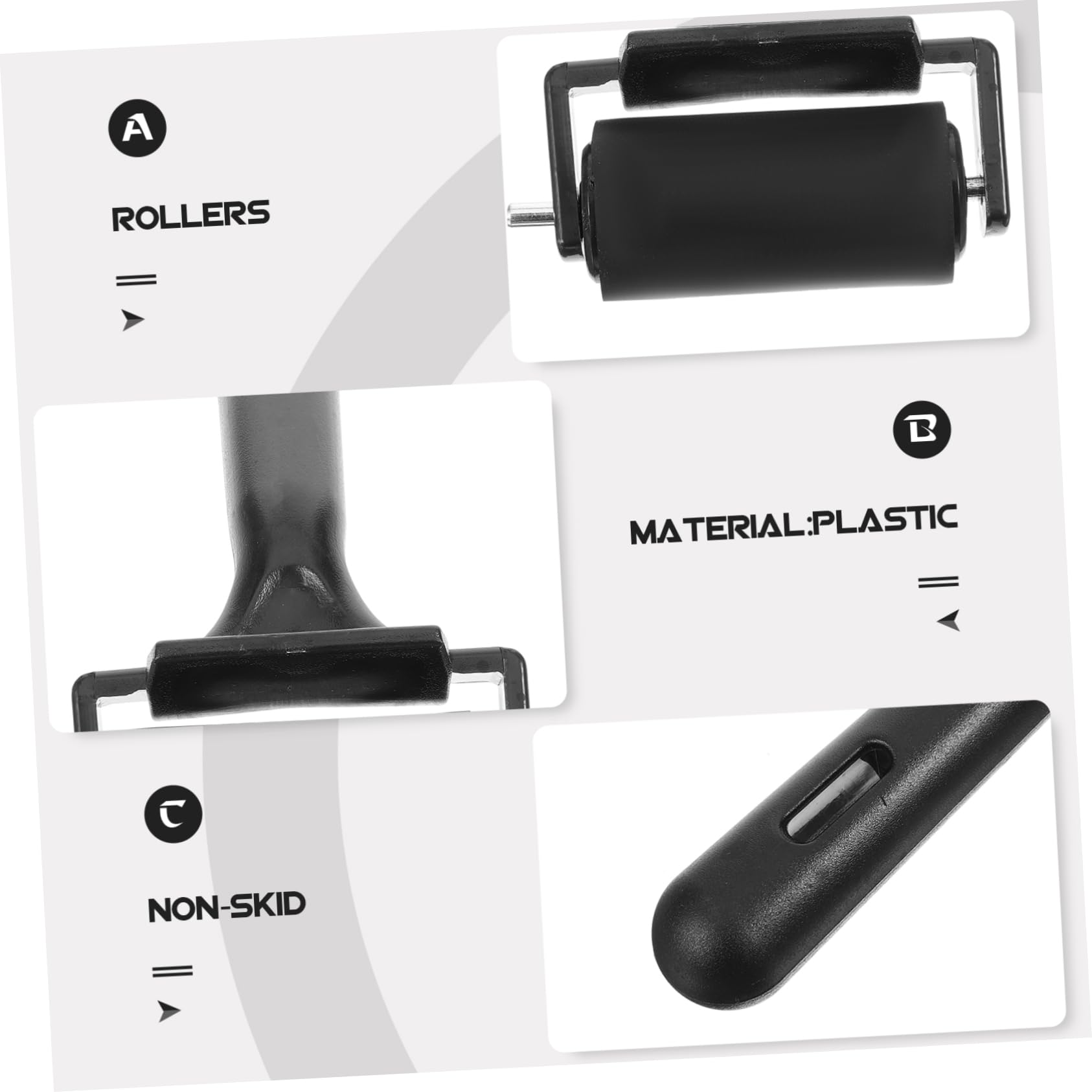 NUOBESTY 5 Sätze Farbroller Druckroller Für Stempeln Drucktechniken Und Rutschfeste Ink Roller Für Vielseitige Anwendungen 2 Stück * 5