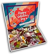 Fizzy and Jelly Sweet Mix Happy Valentines Day Sweets Gift Box Hamper (RETRO VALENTINES FRONT)