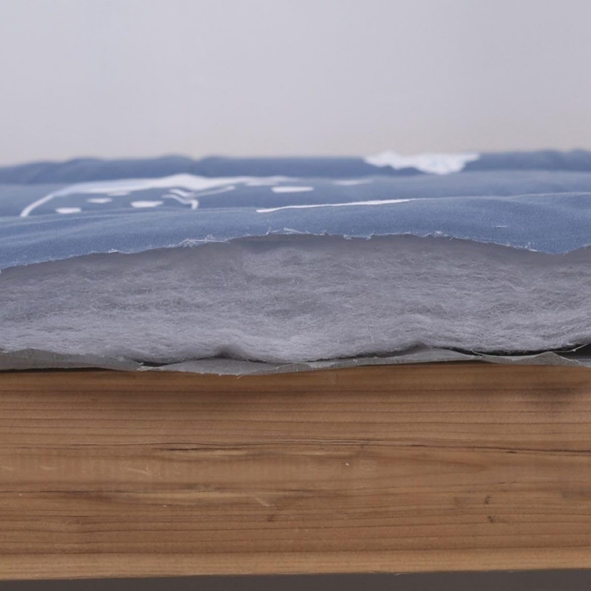 Mobili giapponesi materasso futon da pavimento tappetino per dormire cuscino pieghevole cuscino da yoga per meditazione semplice (blu 3 cm di spessore 60 x 120)