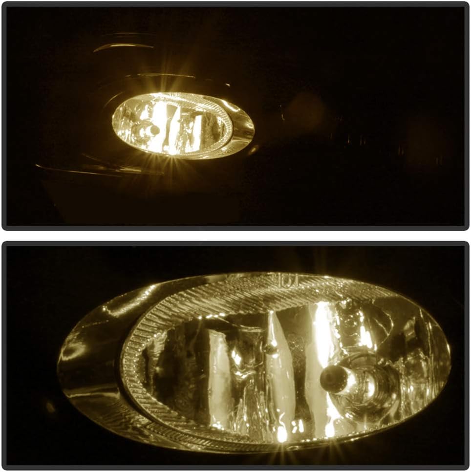 ACANII - For 2013 2014 2015 Honda Civic 4Dr Sedan Yellow Lens Bumper Fog Lights Lamps w/Switch+Bulbs Assembly Left+Right