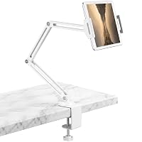 VINATO Porta Tablet da Scrivania Girevole a 360°, Regolabile Supporto per iPad in Alluminio