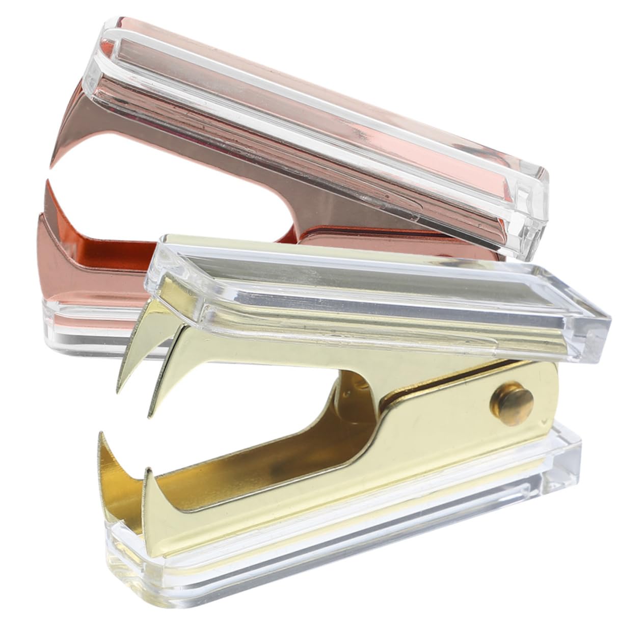 Gadpiparty 4 Set Levapunti Attrezzo Mini Ufficio Dispositivi Di Rimozione Della Cucitrice Portatile Utile Estrattore Di Punti Metallici Alzachiodi Portatile Metallo 2 Pezzi * 4