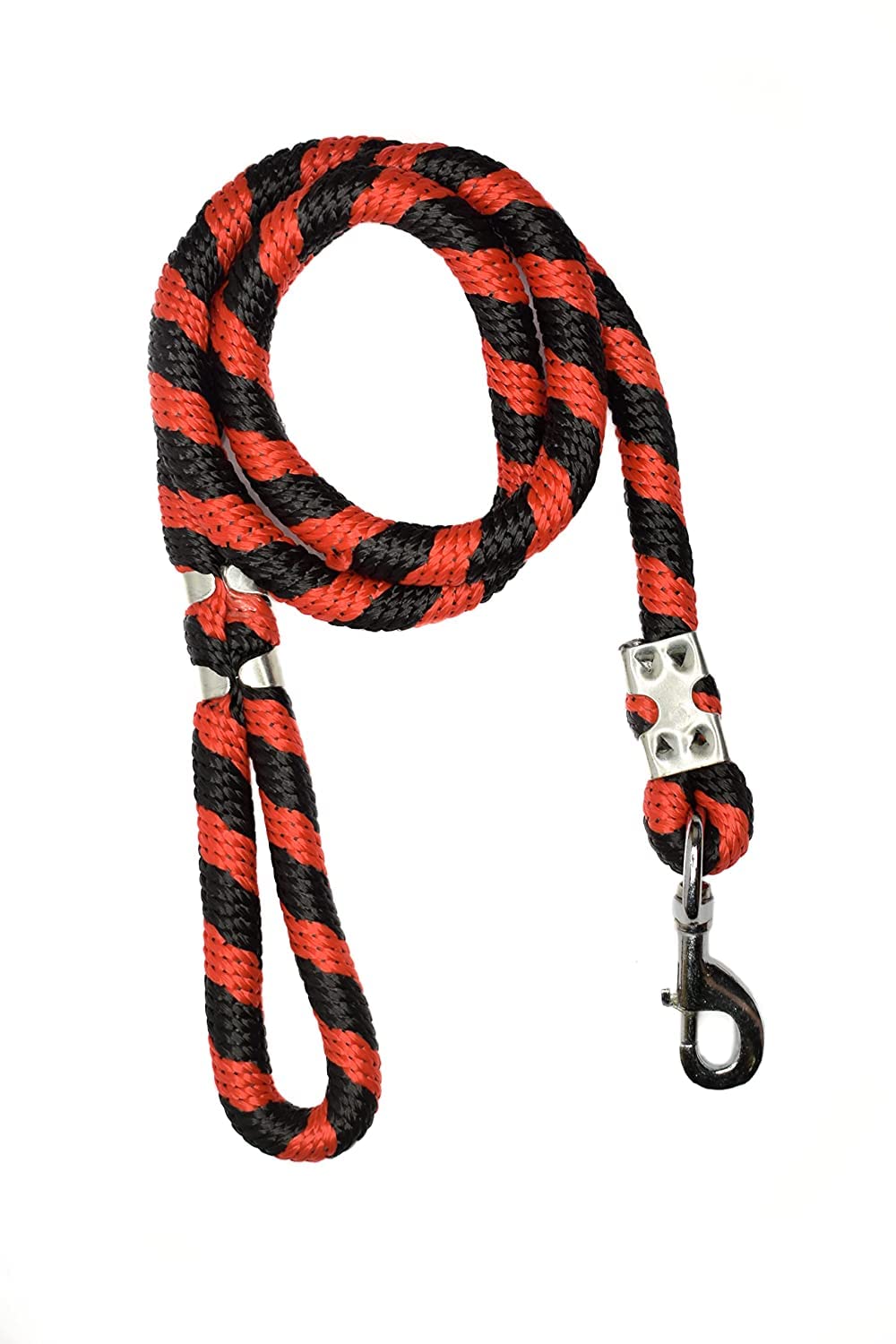 Fun Affairs Nylon Rope Dog Leash for Small Puppy and Medium Sized Dogs with Strong Hook | Size- 9mm Length-150cm (Color May Vary)